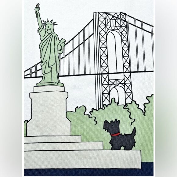 RADLEY London New Jersey Statue of Liberty Responsible Medium Canvas Tote Bag - Picture 2 of 4